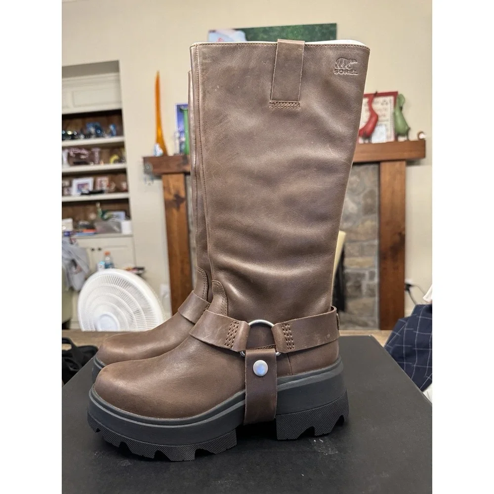 Sorel Joan Frwd Tall Women's Waterproof Boot Brown NEW MSRP $275 Size 8